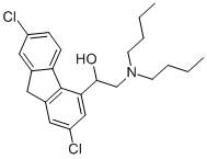 2-(二丁氨基)-1-(2,7-二氯-9H-芴酮-4-基)乙醇, 53221-07-1, 结构式