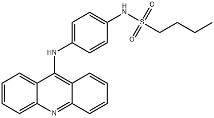 N-[p-(9-Acridinylamino)phenyl]-1-butanesulfonamide Struktur