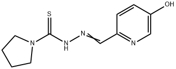 5-Hydroxypyridine-2-carbaldehyde pyrrolizino(thiocarbonyl)hydrazone 结构式