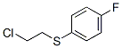 1-[(2-CHLOROETHYL)THIO]-4-FLUOROBENZENE 化学構造式
