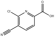 6-氯-5-氰基皮考林酸, 53234-56-3, 结构式