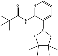 N-[3-(4,4,5,5-四甲基-1,3,2-二杂氧戊硼烷-2-基)吡啶-2-基]新戊酰胺,532391-30-3,结构式
