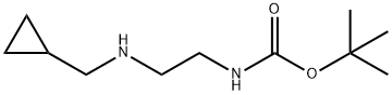 Carbamic acid, [2-[(cyclopropylmethyl)amino]ethyl]-, 1,1-dimethylethyl ester Struktur