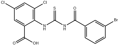 2-[[[(3-BROMOBENZOYL)AMINO]THIOXOMETHYL]AMINO]-3,5-DICHLORO-BENZOIC ACID|