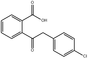 2-((4-Chlorophenyl)acetyl)benzoic acid Struktur