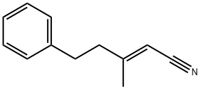 (E)-3-methyl-5-phenylpent-2-enenitrile Struktur