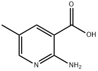2-アミノ-5-メチルニコチン酸 化学構造式