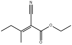 2-氰基-3-甲基-2-戊烯酸乙酯 结构式