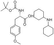 2-((叔丁氧羰基)氨基)-3-(4-甲氧基苯基)丙酸二环己胺 结构式