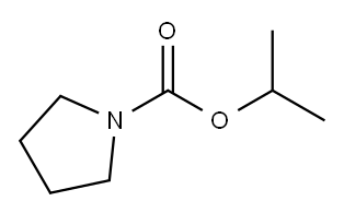 Pyrrolidine-1-carboxylic acid isopropyl ester Structure