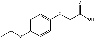 (4-エトキシフェノキシ)酢酸 化学構造式