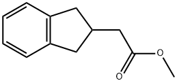 1H-INDENE-2-ACETIC ACID,2,3-DIHYDRO-,METHYL ESTER, 53273-37-3, 结构式