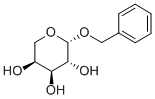 ベンジルβ-D-アラビノピラノシド 化学構造式
