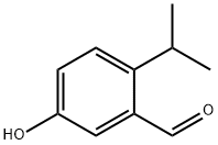 Benzaldehyde, 5-hydroxy-2-(1-methylethyl)- (9CI) 结构式