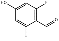 2,6-DIFLUORO-4-HYDROXYBENZALDEHYDE Structure