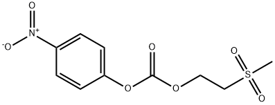 炭酸2-(メチルスルホニル)エチル(4-ニトロフェニル) 化学構造式