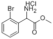アミノ(2-ブロモフェニル)酢酸メチル塩酸塩 化学構造式