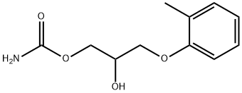 2-hydroxy-3-(o-tolyloxy)propyl carbamate, 533-06-2, 结构式