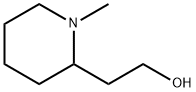 1-メチル-2-ピペリジンエタノール 化学構造式