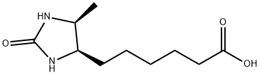 (4R)-2-オキソ-5α-メチルイミダゾリジン-4α-ヘキサン酸 化学構造式