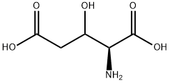 2-アミノ-3-ヒドロキシペンタン二酸 化学構造式