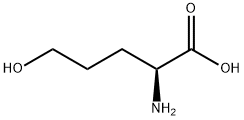 5-ヒドロキシ-2-アミノ吉草酸 化学構造式