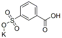 3-(Potassiosulfo)benzenecarboxylic acid Struktur