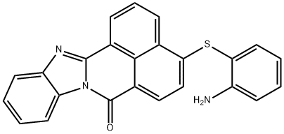 4-(o-Aminophenylthio)-7H-benzimidazo[2,1-a]benz[de]isoquinolin-7-one Structure