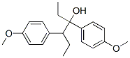 α,β-ジエチル-4-メトキシ-α-(4-メトキシフェニル)ベンゼンエタノール 化学構造式