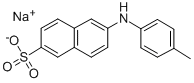 6-(P-トルイジノ)-2-ナフタレンスルホン酸 ナトリウム塩 化学構造式