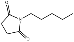 N-ペンチルスクシンイミド 化学構造式