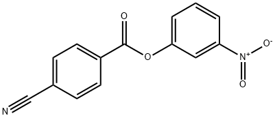 4-Cyanobenzoic acid 3-nitrophenyl ester Struktur