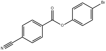 4-Cyanobenzoic acid 4-bromophenyl ester Struktur