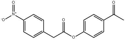 4-Nitrobenzeneacetic acid 4-acetylphenyl ester,53327-13-2,结构式