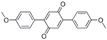 2,5-Bis(4-methoxyphenyl)-2,5-cyclohexadiene-1,4-dione Struktur