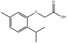 (2-ISOPROPYL-5-METHYLPHENOXY)ACETIC ACID Structure