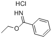 ベンゼンカルボイミド酸エチル·塩酸塩 化学構造式