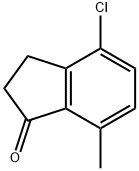 4-Chloro-2,3-dihydro-7-methyl-1H-inden-1-one Struktur