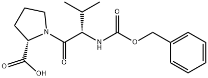 Z-L-Val-L-Pro-OH 化学構造式