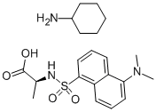 丹磺酰基-L-丙氨酸环己基铵盐, 53332-27-7, 结构式