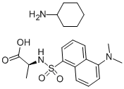 DANSYL-L-ALANINE CYCLOHEXYLAMMONIUM SALT Structure