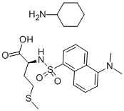 DANSYL-L-METHIONINE, CYCLOHEXYLAMMONIUM SALT Structure