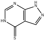 4-MERCAPTOPYRAZOLO[3,4D]PYRIMIDINE Struktur
