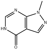 1-METHYL-1,5-DIHYDRO-4H-PYRAZOLO[3,4-D]PYRIMIDIN-4-ONE Struktur