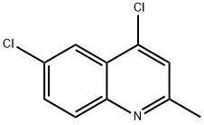 4，6ジクロロ2メチルキノリン 化学構造式