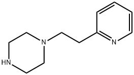 1-[2-(2-吡啶基)乙基]哌嗪 结构式