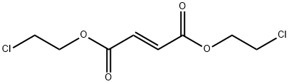 フマル酸ビス(2-クロロエチル) 化学構造式