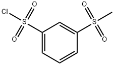 3-メチルスルホニルベンゼンスルホニルクロリド 化学構造式