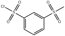 3-(METHYLSULFONYL)BENZENESULFONYLCHLORIDE
 Structure