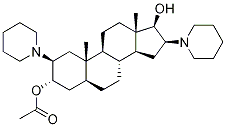 (2β,3α,5α,16β,17β)-2,16-Di-(1-piperidinyl)androstane-3,17-diol 3-Acetate 结构式
